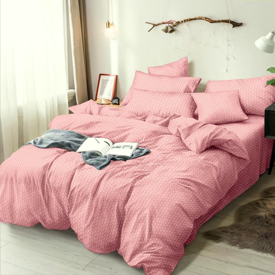 Flamingo Pink | Double Bed Cotton Comforter | Thin & Lightweight - Harsh Foundation India