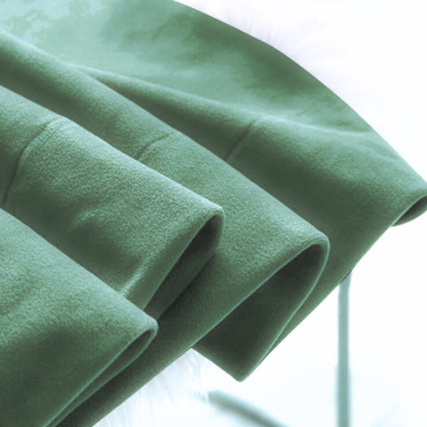 Jade Serenity American Pleat Velvet Curtain