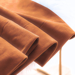 Amber Aura American Pleat Velvet Curtain