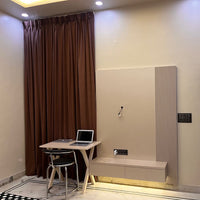 Brave Brown Premium Velvet Curtain