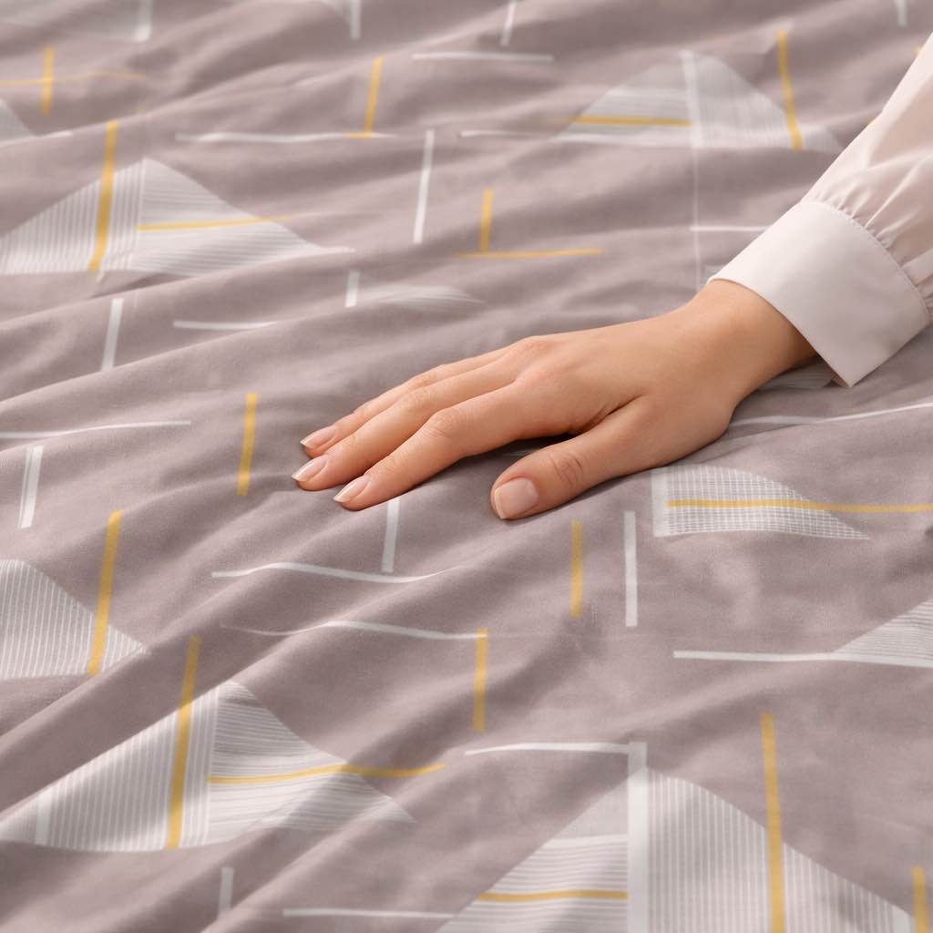 Buy soft cotton bedsheets online India — 100-wash colorfast, factory direct Panipat — HFI Bedding