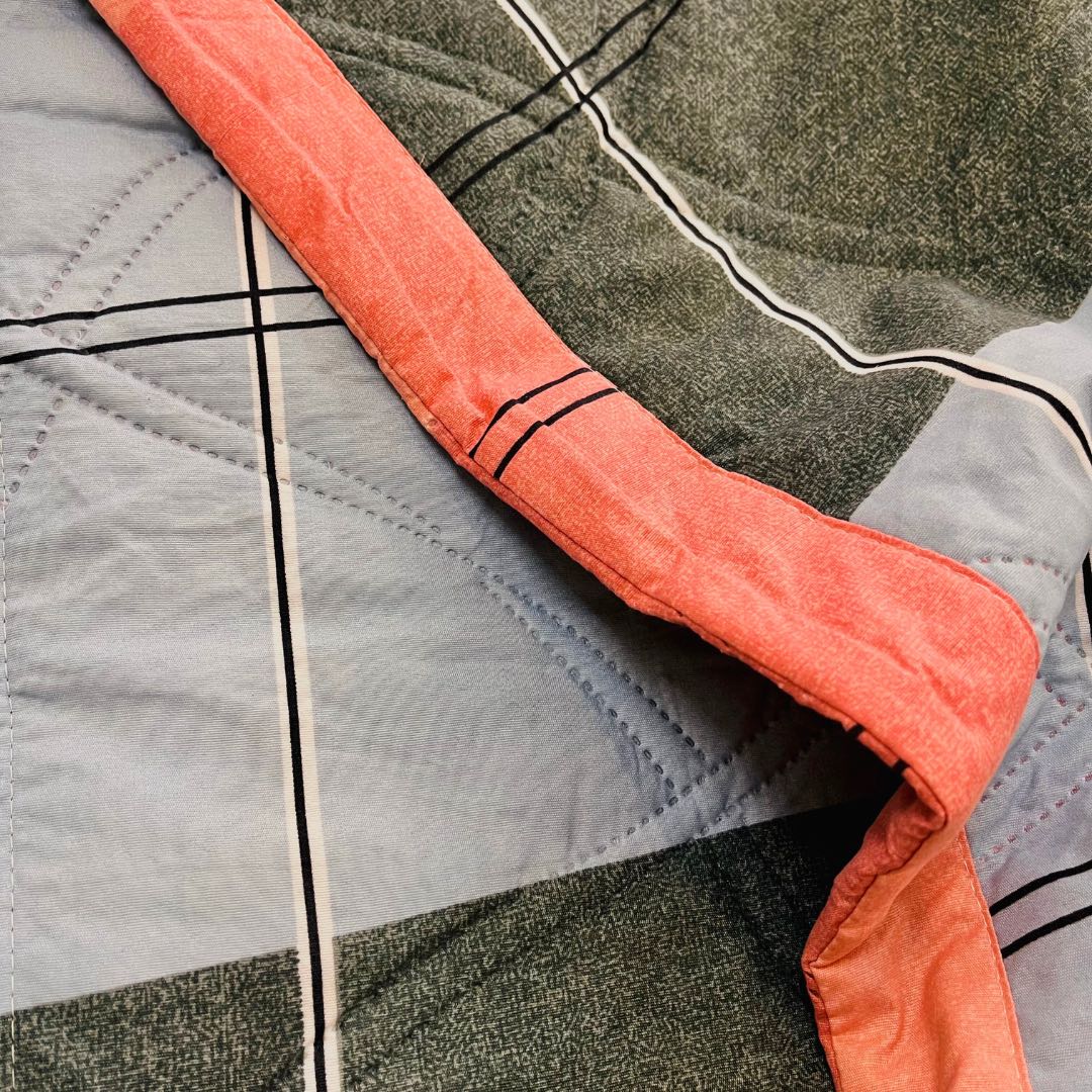 Pastel Checks | Double Bed Cotton Comforter | Thin & Lightweight - Harsh Foundation India