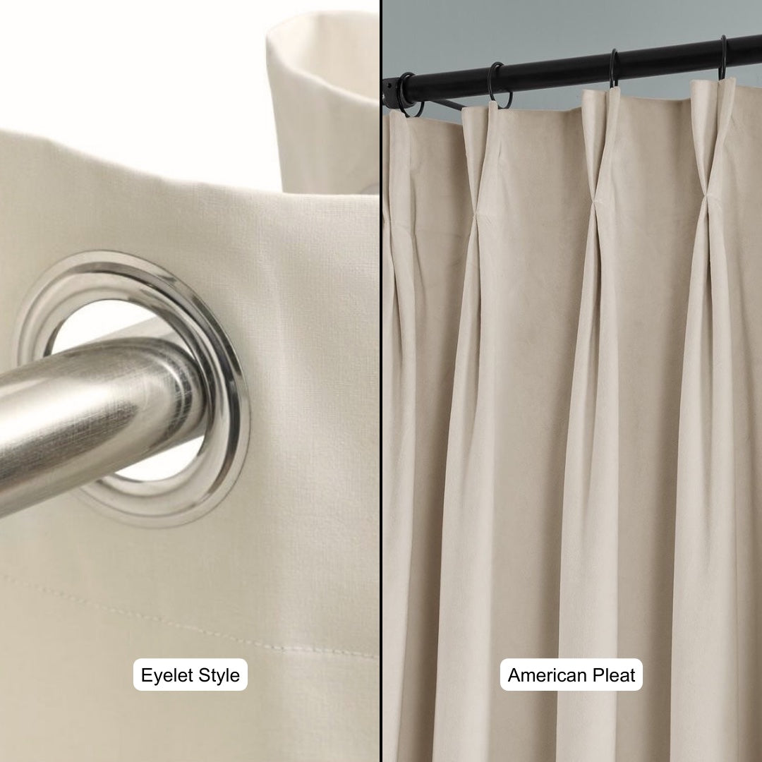 Classic Ivory Premium Velvet Curtain