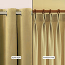 Modern Beige Premium Velvet Curtain