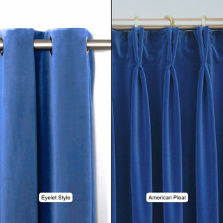 Elite Blue Premium Velvet Curtain
