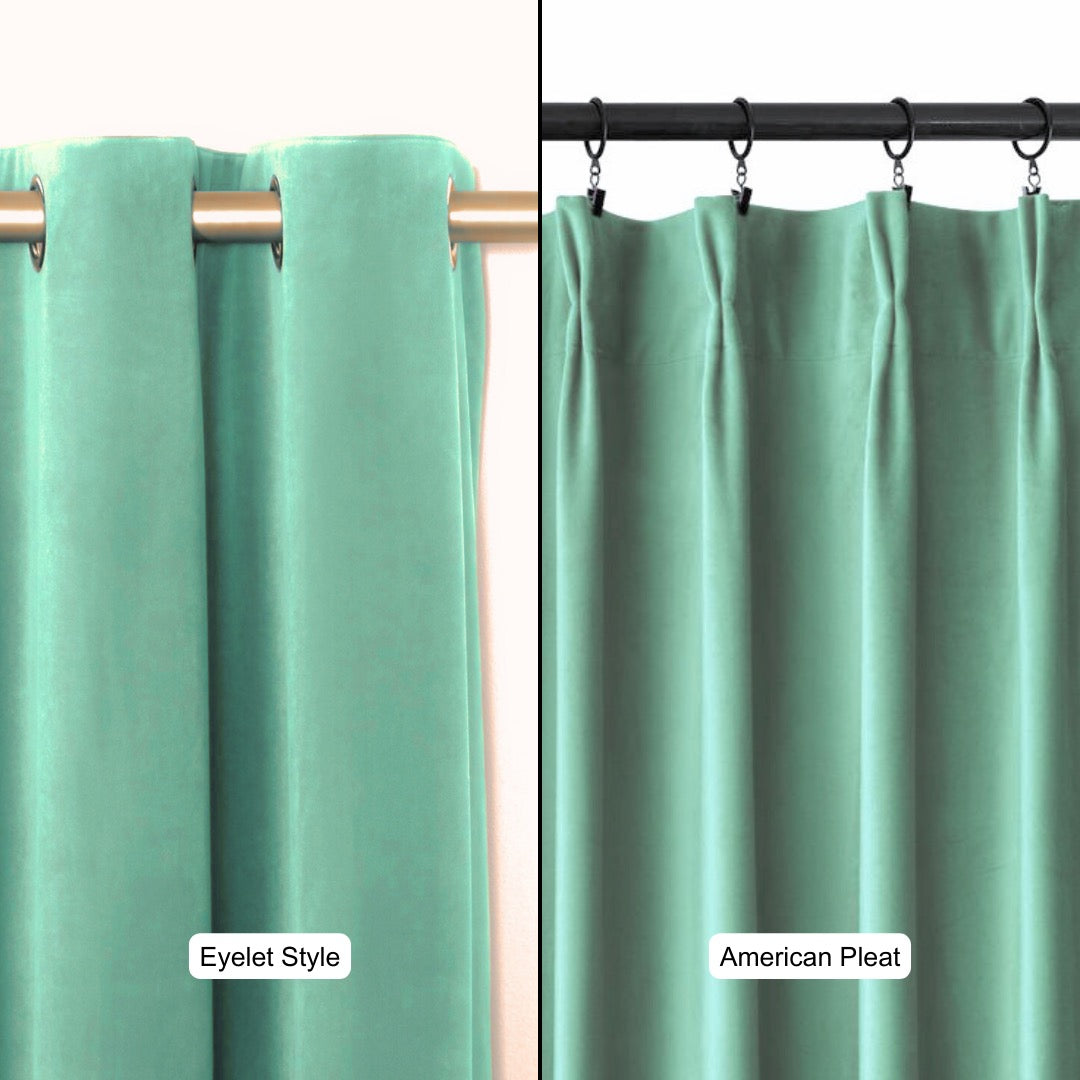 Jade Serenity Premium Velvet Curtain