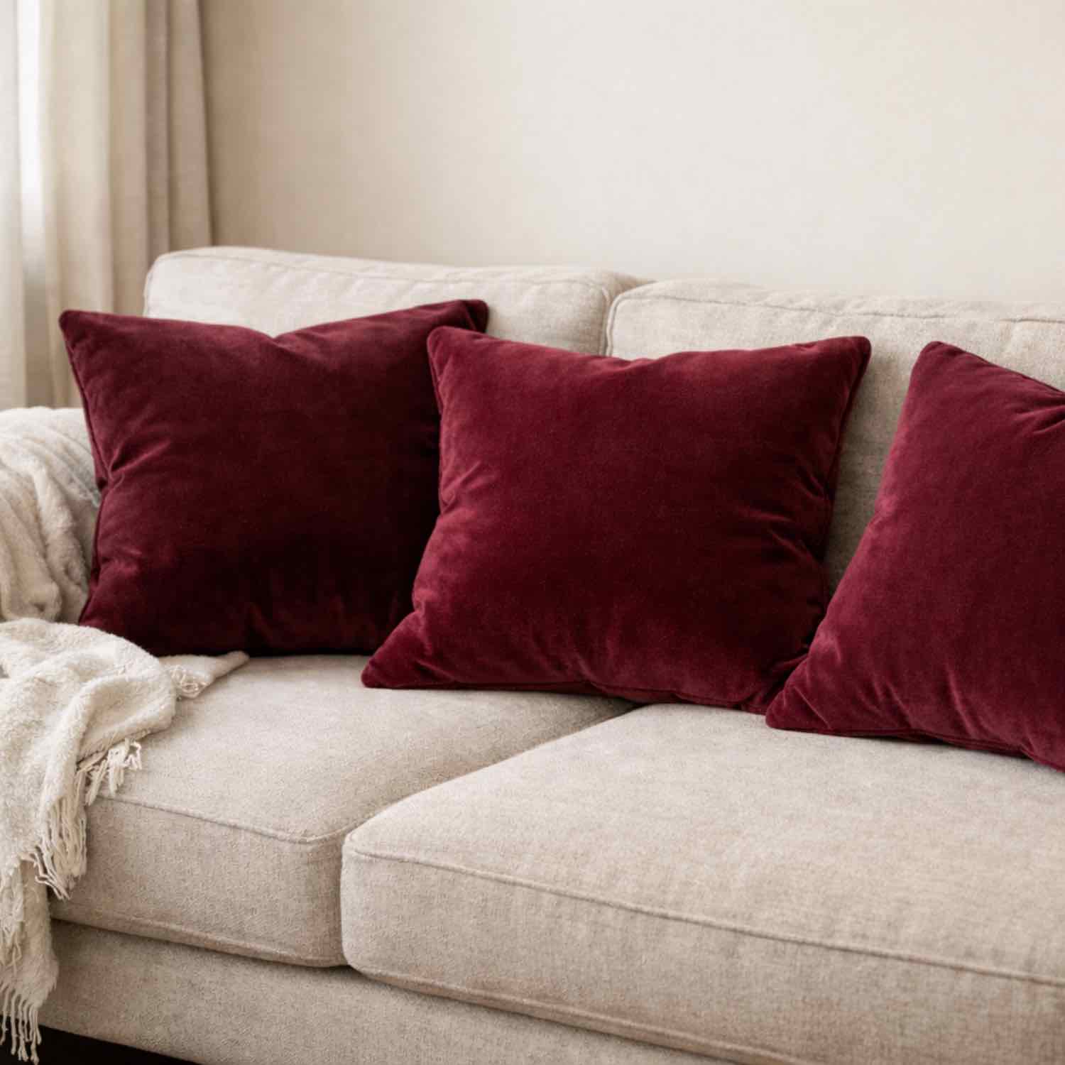 Bordeaux Premium Velvet Curtain