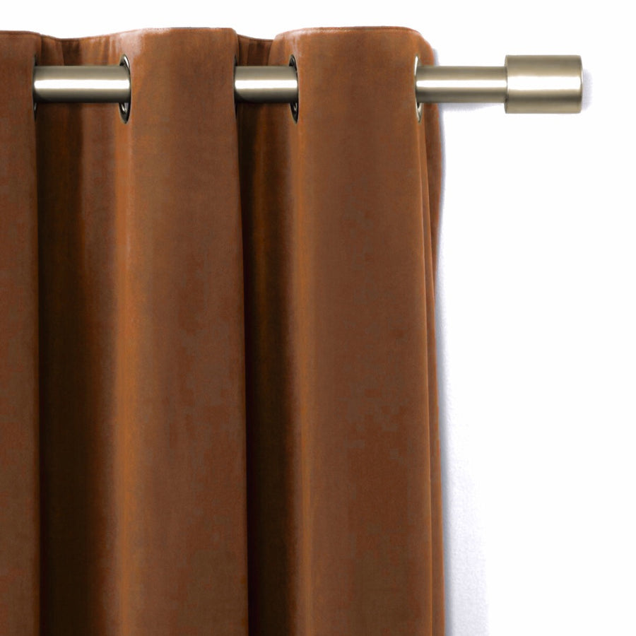 Brave Brown Premium Velvet Curtain