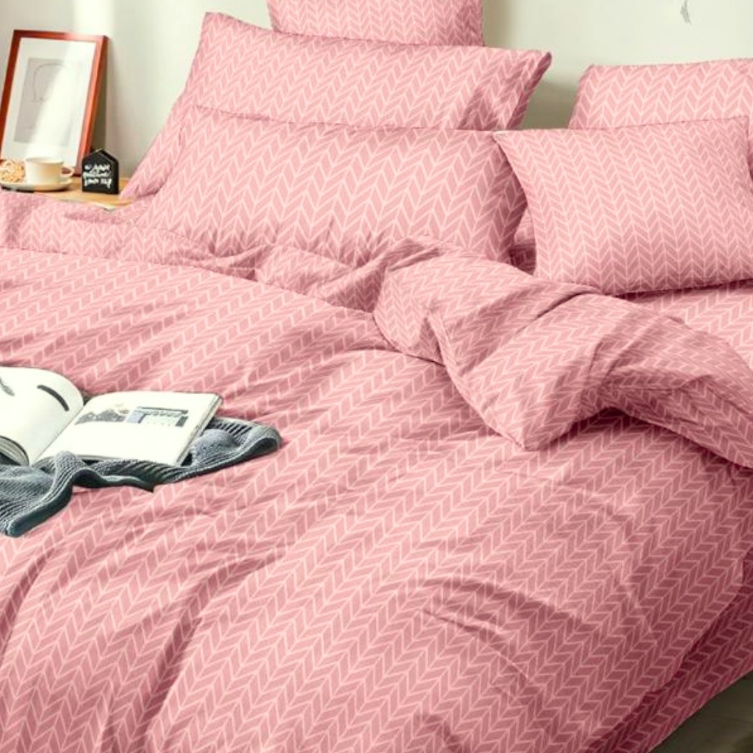 Flamingo Pink | Double Bed Cotton Comforter | Thin & Lightweight - Harsh Foundation India