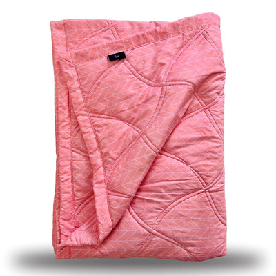 Flamingo Pink | Double Bed Cotton Comforter | Thin & Lightweight