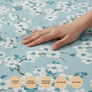 Sky Blossom Premium Cotton Blend 210TC Gulzar Bedsheet, Cloud Soft Double Bed