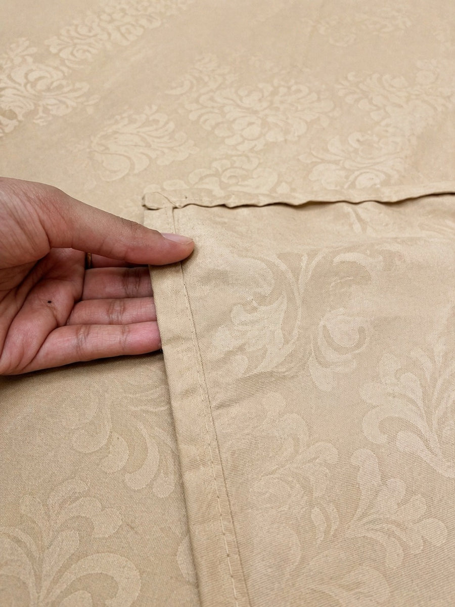 Marshmallow Cream KI.NO.ORI Cotton-Sateen Blend 250TC Bedsheet Set King Size