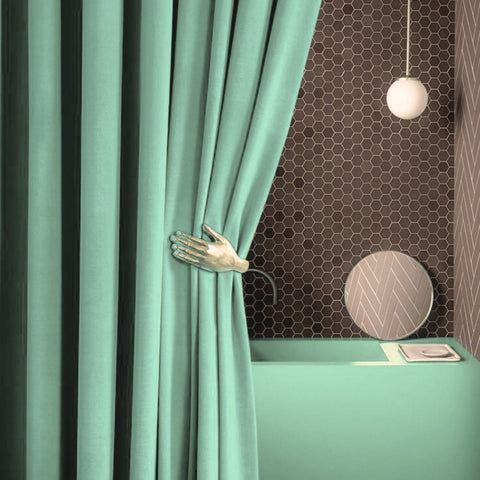 Jade Serenity Premium Velvet Curtain