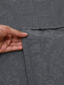 Lava Grey KI.NO.ORI Cotton-Sateen Blend 250TC Bedsheet Set King Size
