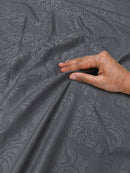 Lava Grey KI.NO.ORI Cotton-Sateen Blend 250TC Bedsheet Set King Size
