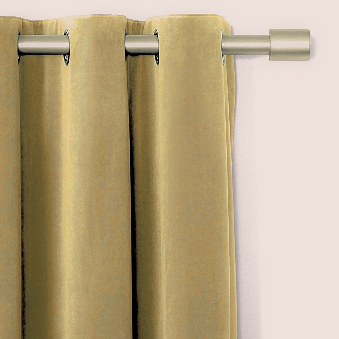 Modern Beige Premium Velvet Curtain