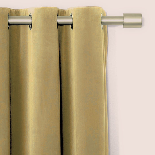 Modern Beige Premium Velvet Curtain lifestyle