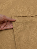 Sepia Beige KI.NO.ORI Cotton-Sateen Blend 250TC Bedsheet Set King Size