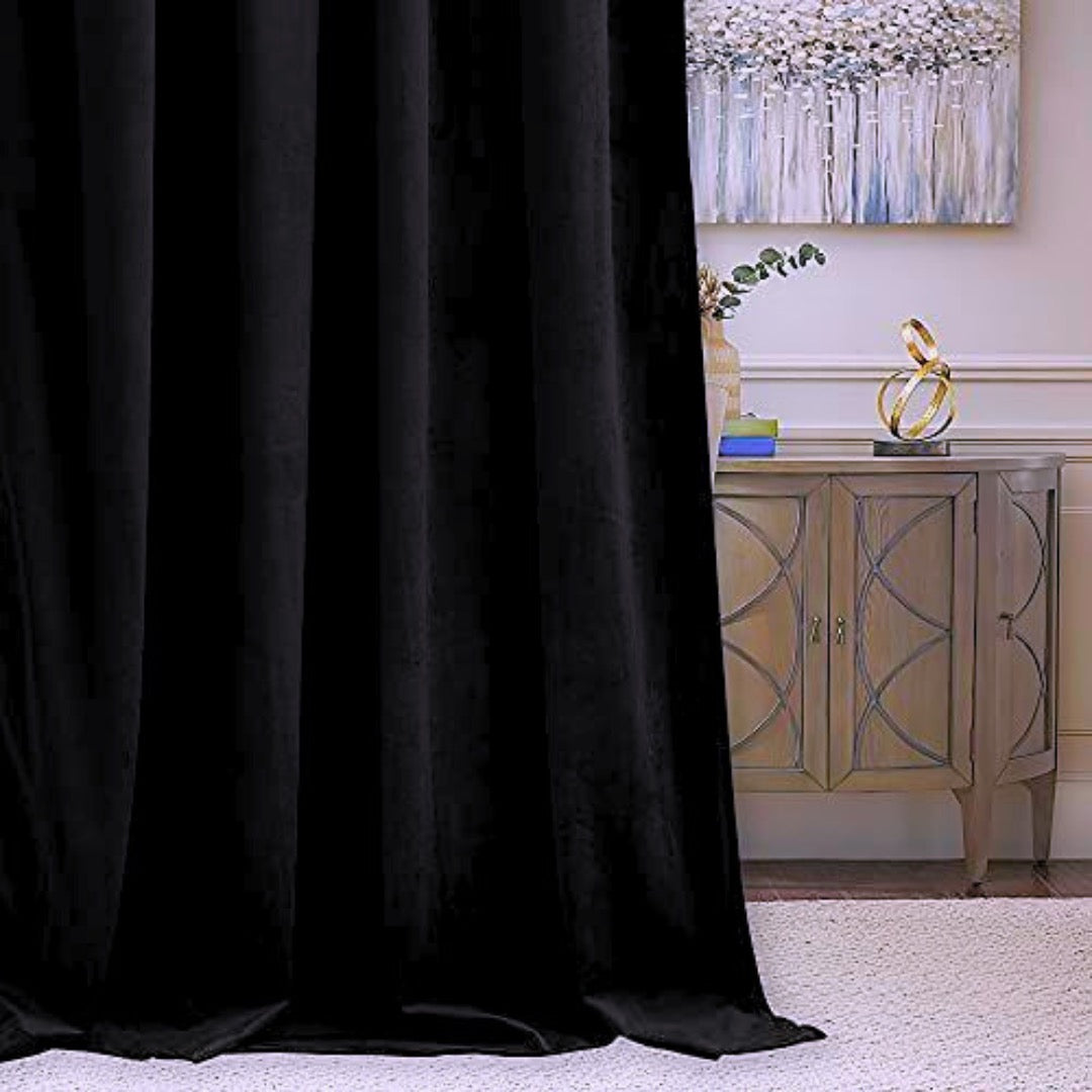 Boss Black Premium Velvet Curtain