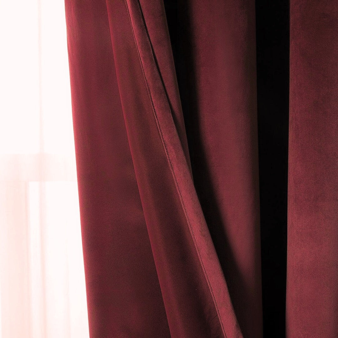 Bordeaux Premium Velvet Curtain