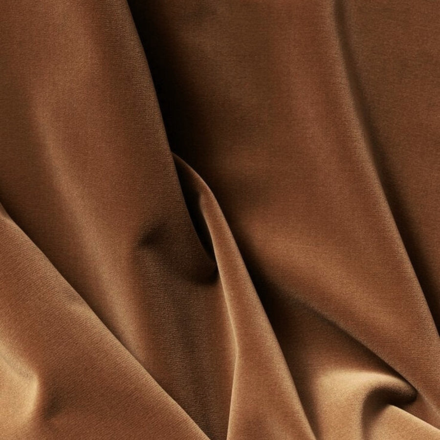 Brave Brown American Pleat Velvet Curtain