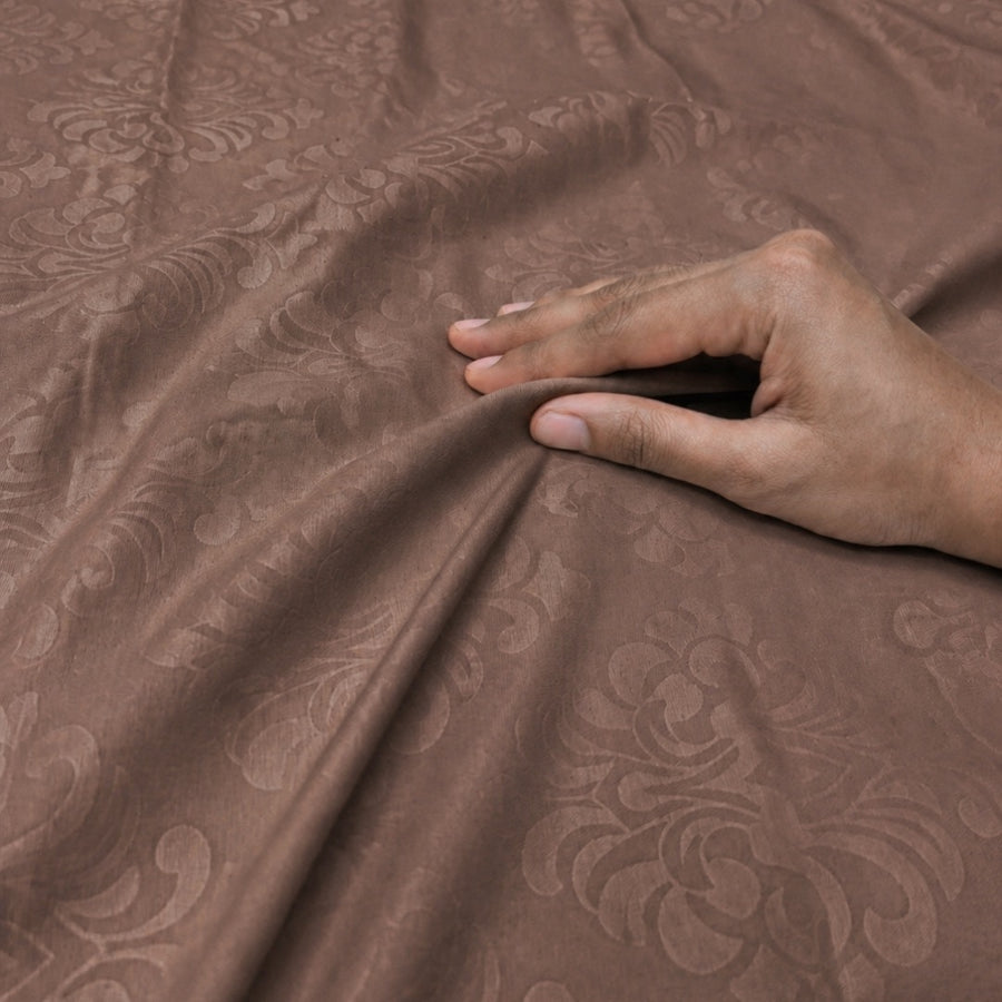 Cocoa KI.NO.ORI Cotton-Sateen Blend 250TC Bedsheet Set King Size