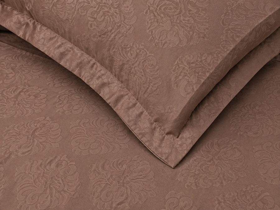 Cocoa KI.NO.ORI Cotton-Sateen Blend 250TC Bedsheet Set King Size