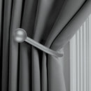 Contemporary Grey American Pleat Velvet Curtain