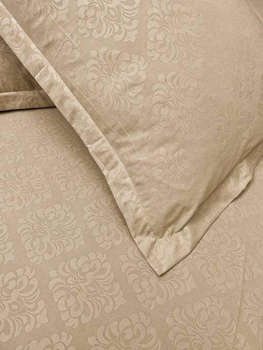 Marshmallow Cream KI.NO.ORI Cotton-Sateen Blend 250TC Bedsheet Set King Size