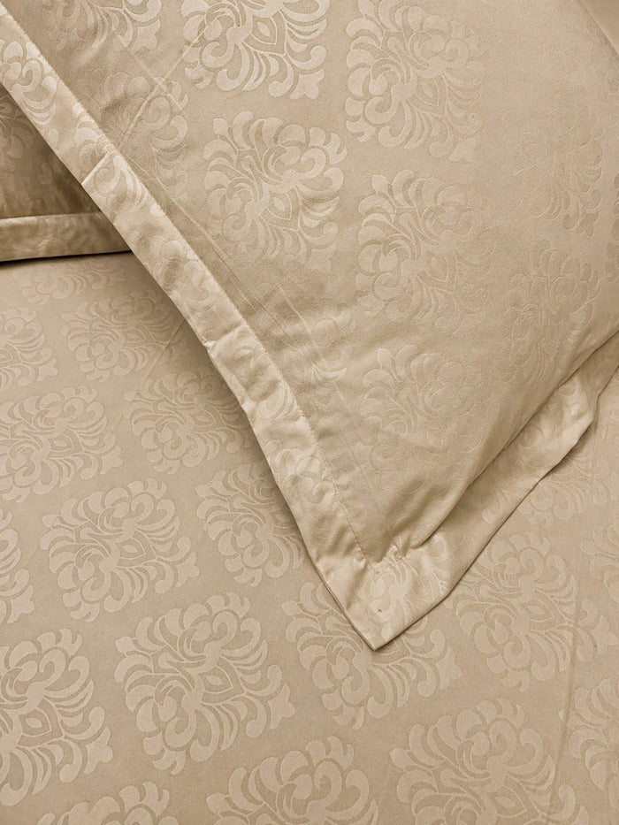 Marshmallow Cream KI.NO.ORI Cotton-Sateen Blend 250TC Bedsheet Set King Size