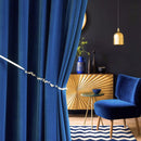 Elite Blue | Velvet Curtain | 7 Feet - Harsh Foundation India