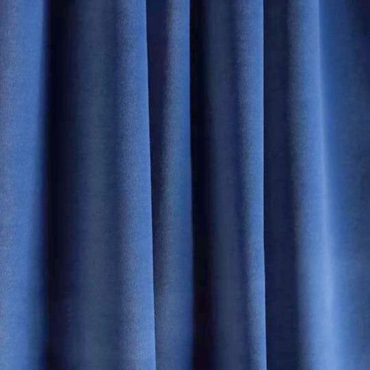 Elite Blue Premium Velvet Curtain lifestyle