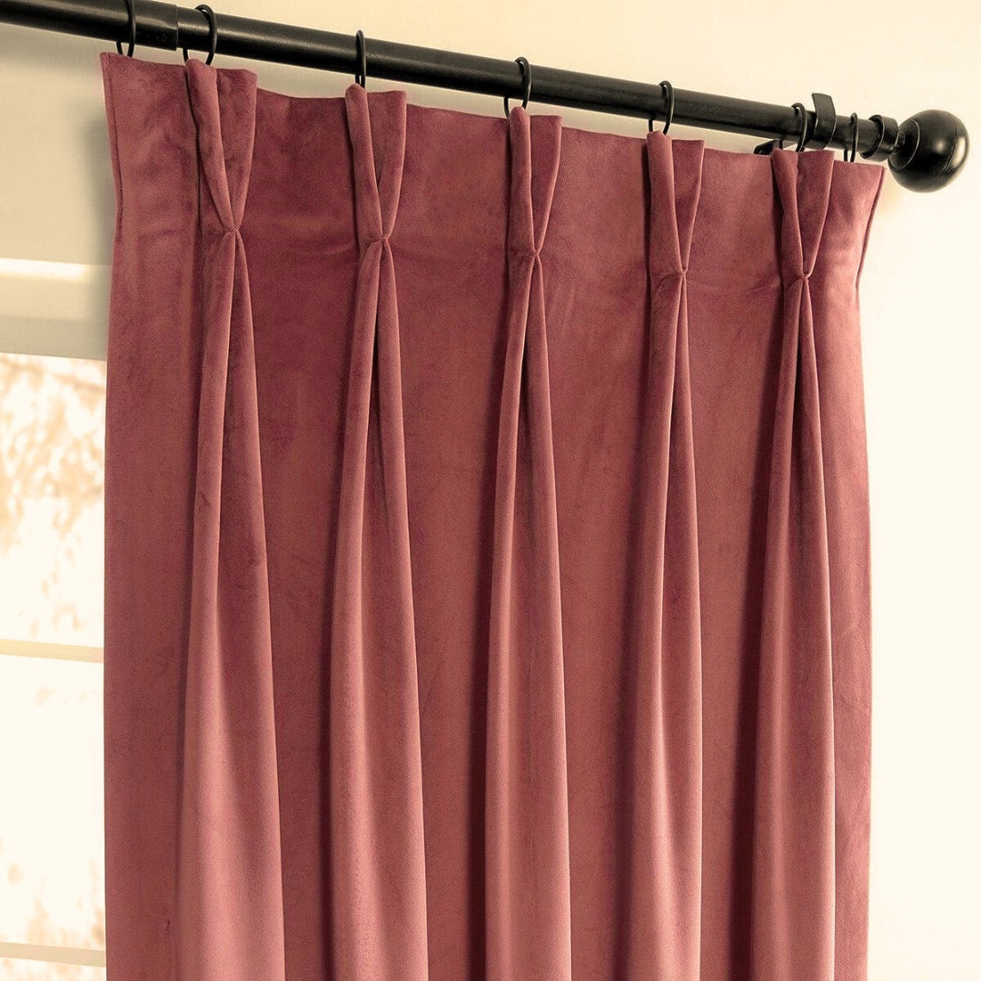 Strong Onion American Pleat Velvet Curtain