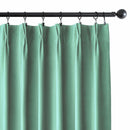 Jade Serenity American Pleat Velvet Curtain