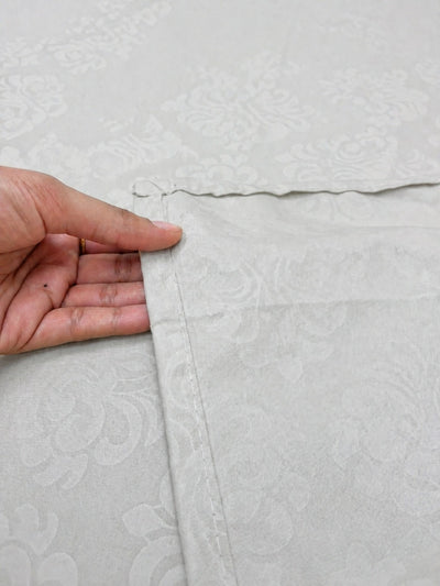 Cloudy Grey KI.NO.ORI Cotton-Sateen Blend 250TC Bedsheet Set King Size