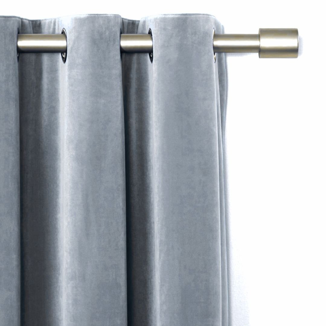 Ice Grey | Velvet Curtain | 7 Feet - Harsh Foundation India
