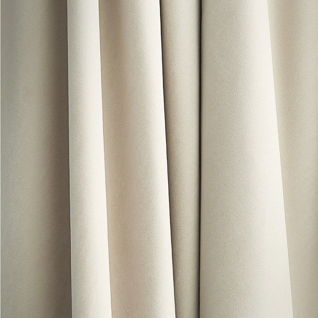 Classic Ivory Premium Velvet Curtain