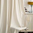 Classic Ivory American Pleat Velvet Curtain