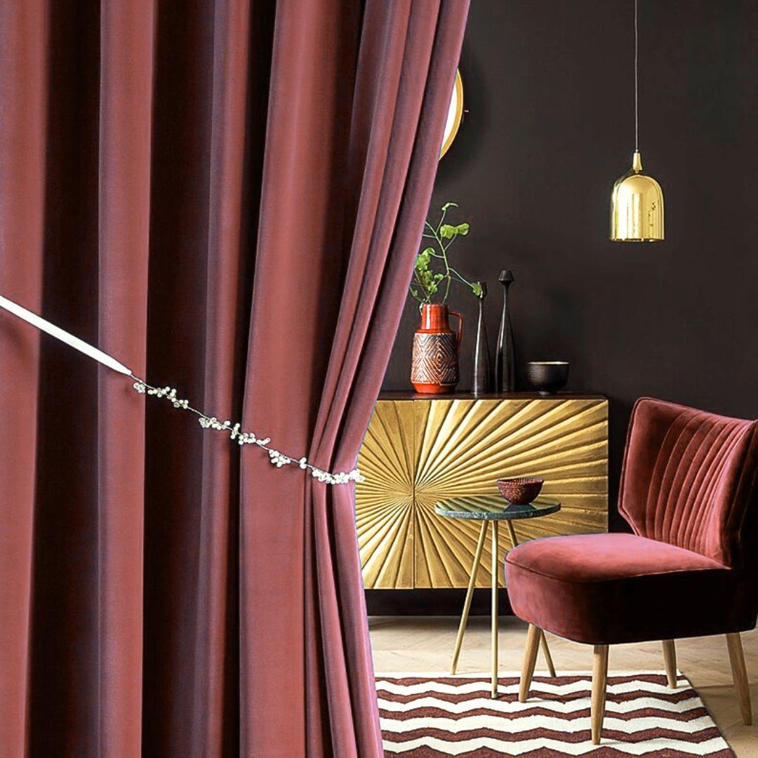 Strong Onion | Velvet Curtain | 7 Feet - Harsh Foundation India