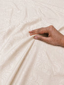 Pearl White KI.NO.ORI Cotton-Sateen Blend 250TC Bedsheet Set King Size