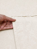 Pearl White KI.NO.ORI Cotton-Sateen Blend 250TC Bedsheet Set King Size