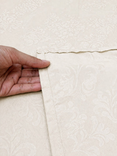 Pearl White KI.NO.ORI Cotton-Sateen Blend 250TC Bedsheet Set King Size