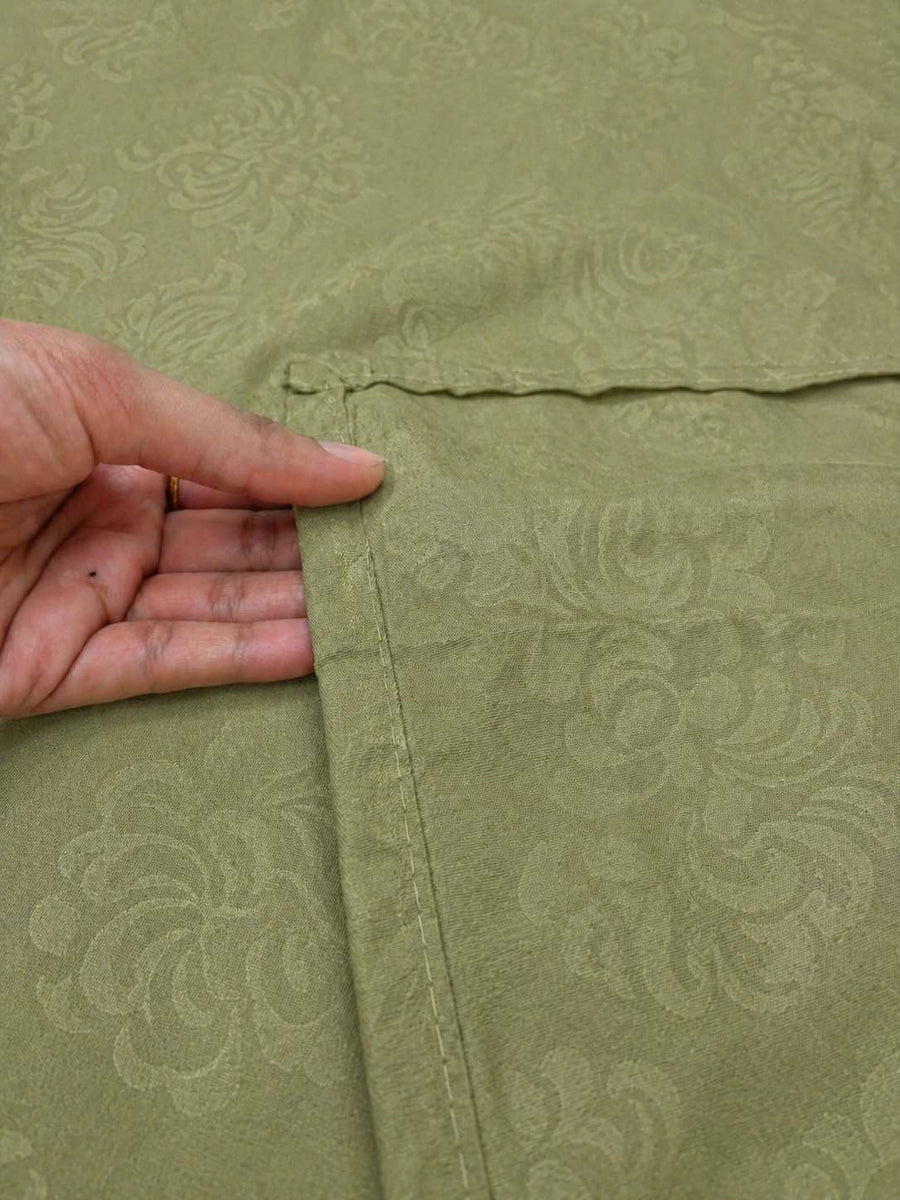 Moss Green KI.NO.ORI Cotton-Sateen Blend 250TC Bedsheet Set King Size