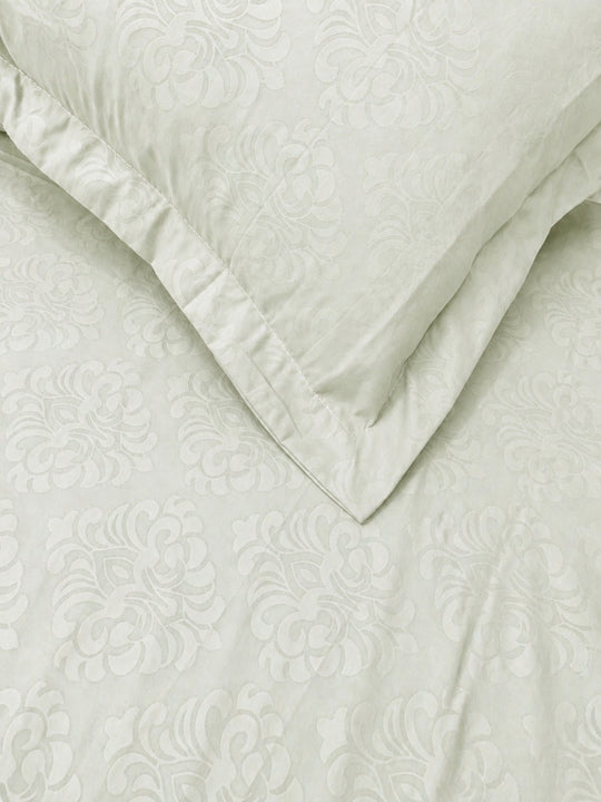 Pastel Sea Green KI.NO.ORI Cotton-Sateen Blend 250TC Bedsheet Set King Size