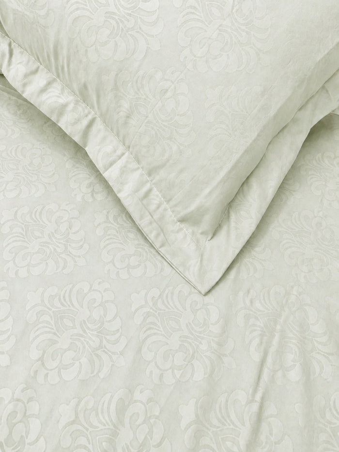 Pastel Sea Green KI.NO.ORI Cotton-Sateen Blend 250TC Bedsheet Set King Size