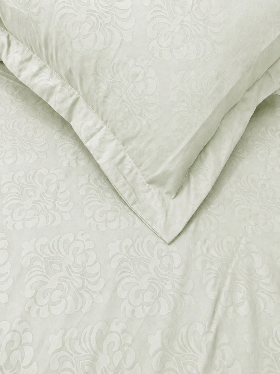 Pastel Sea Green KI.NO.ORI Cotton-Sateen Blend 250TC Bedsheet Set King Size