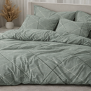 Serene Green Gulzar Comforter – Cloud Soft Microfibre Filled, 210 TC Cotton Blend, Double Bed