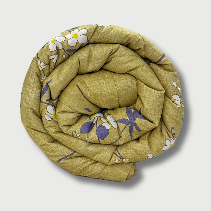 Green Apple | Double Bed Cotton Quilt | Cosy & Fluffy