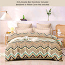 Striped Sand | Double Bed Cotton Comforter | Thin & Lightweight - Harsh Foundation India