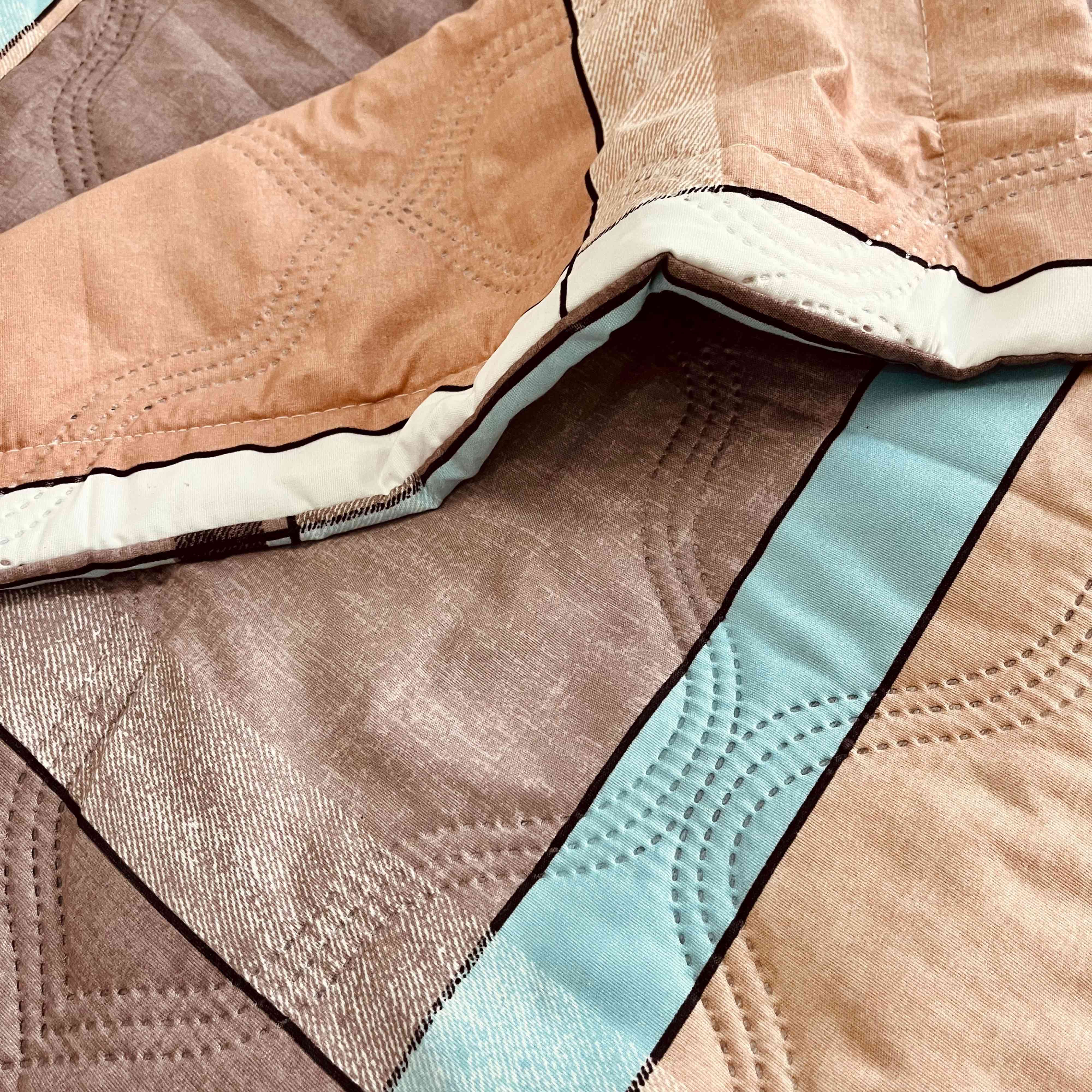 Mocha Brown | Single Bed Cotton Comforter | Thin & Lightweight - Harsh Foundation India